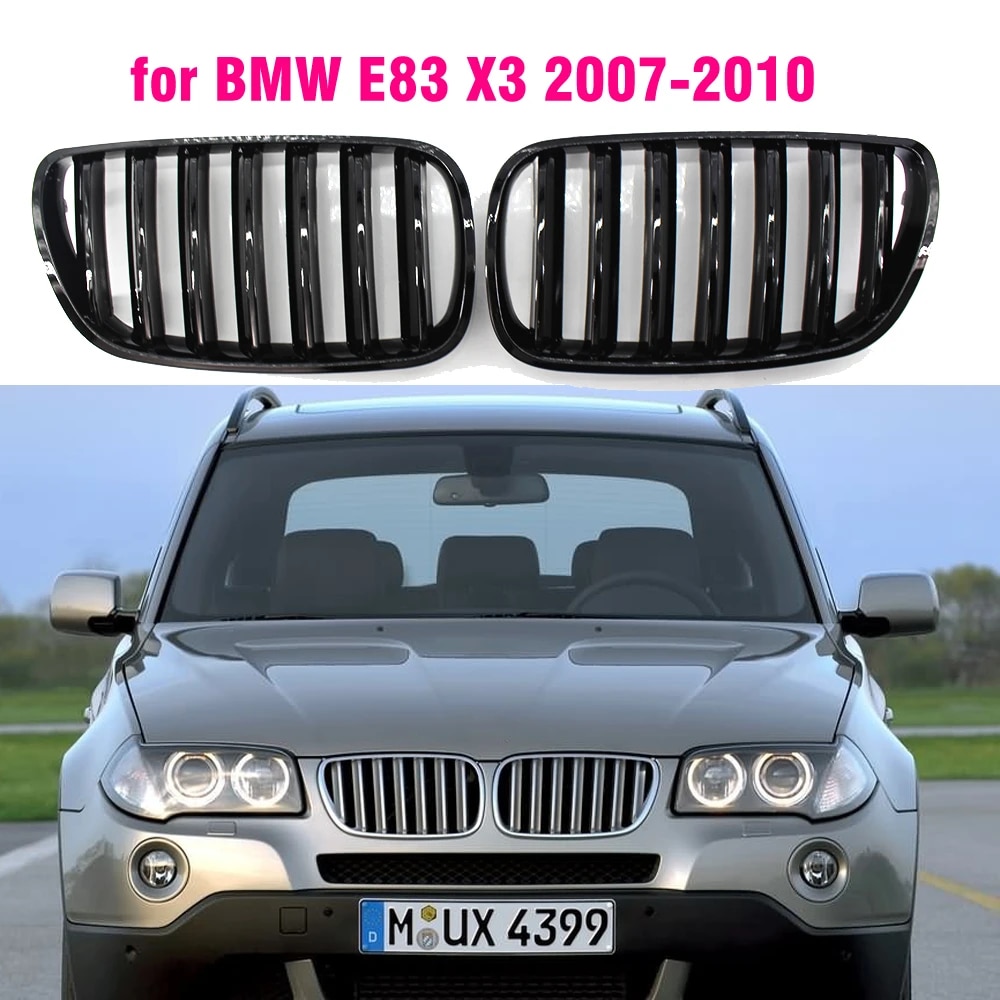 Front Gloss Black Kidney Sport Grilles Hood Grill For Bmw X3 E83 2007 2008  2009 2010 - Racing Grills - Aliexpress