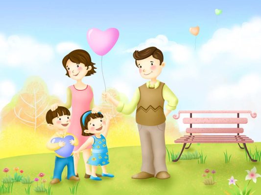 Ảnh Gia Đình Hạnh Phúc, Ấm Áp, Tràn Ngập Tình Yêu Thương