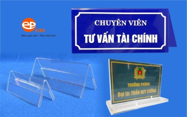Làm Bảng Tên Để Bàn Theo Yêu Cầu Rẻ - Đẹp - Sang Trọng - Free Thiết Kế