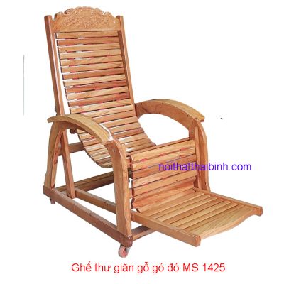 Ghế Thư Giãn Gỗ Gõ Đỏ Tự Nhiên Tốt Có Chất Lượng Cao, Độ Bền Cao