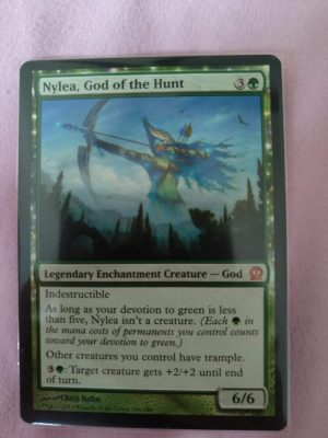 Magic The Gathering Mtg Nylea, God Of The Hunt, Hobbies & Toys, Toys &  Games On Carousell