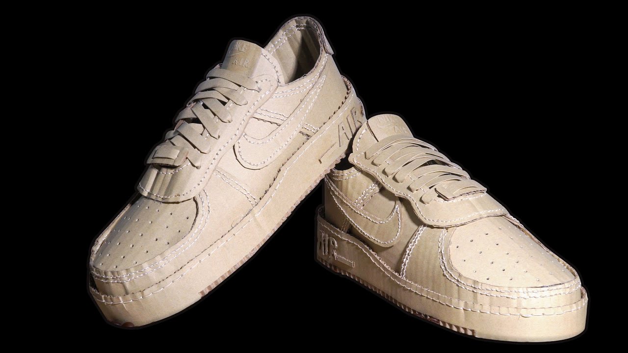 How to make NIKE AIR FORCE 1 SHOES from CARDBOARD | Hack Room - YouTube How To Make Nike Air Force 1 Shoes From Cardboard | Hack Room - Youtube