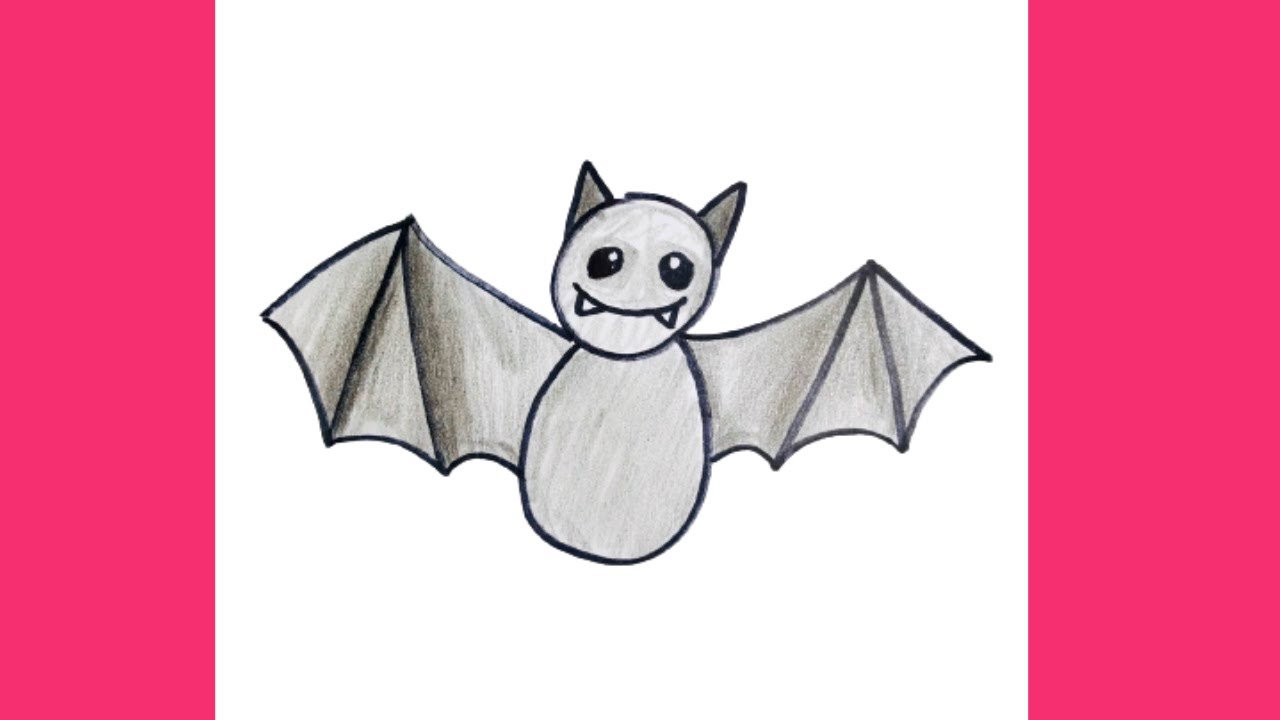 Cách Vẽ Con Dơi Cực Dễ 🦇 | How To Draw A Bat So Easy | Thư Vẽ - Youtube