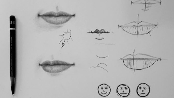 Draw Lips With Pencil. Drawing Is Not Difficult - Youtube