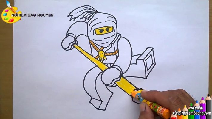 Vẽ Ninja Lego Xanh Dương/How To Draw Lego Blue Ninja - Youtube
