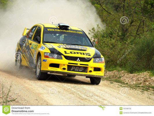 Mitsubishi Lancer Evo Ix Rally Car Editorial Image - Image Of Stage,  Competition: 14146115