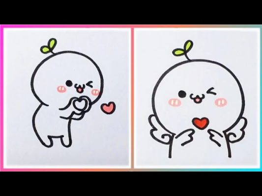 ♡ How To Draw Cute Things | Step By Step Simple | Yani Art - Youtube