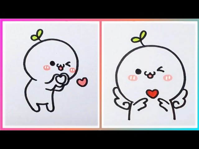 ♡ How To Draw Cute Things | Step By Step Simple | Yani Art - Youtube