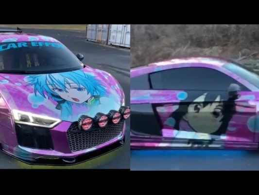 🔥🔥Lil Uzi Vert Custom Anime Wrap On His Audi R8 Is Crazy - Youtube