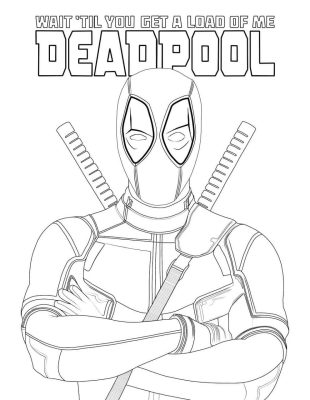 Tổng Hợp Tranh Tô Màu Deadpool Đẹp Nhất Dành Cho Bé | Truyện Giáo Dục