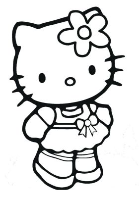 Bst] 50 Mẫu Tranh Tô Màu Hello Kitty Dễ Thương Cho Bé Tập Tô