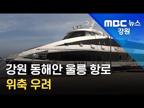 [뉴스리포트] 동해 묵호~울릉 여객선 운항 재개...강원 울릉 항로 위축 우려 220425