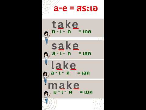 a-e = สระเอ, สระภาษาอังกฤษ, สระผสมภาษาอังกฤษ, สระอังกฤษ, อ่านภาษาอังกฤษไม่ออก, คำนี้อ่านว่า