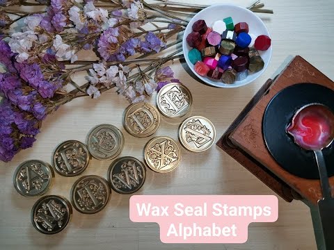 Wax Seal Stamps Alphabet /ตราประทับ ครั่ง ตัวอักษรภาษาอังกฤษ /ThunyaDiySupplies